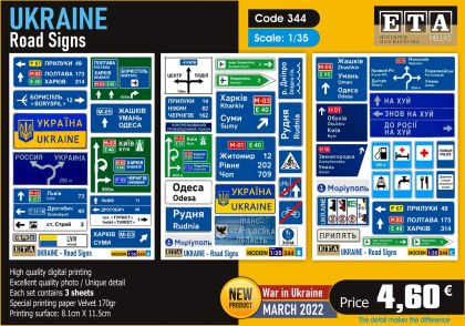 1:35 UKRAINE - Road Signs