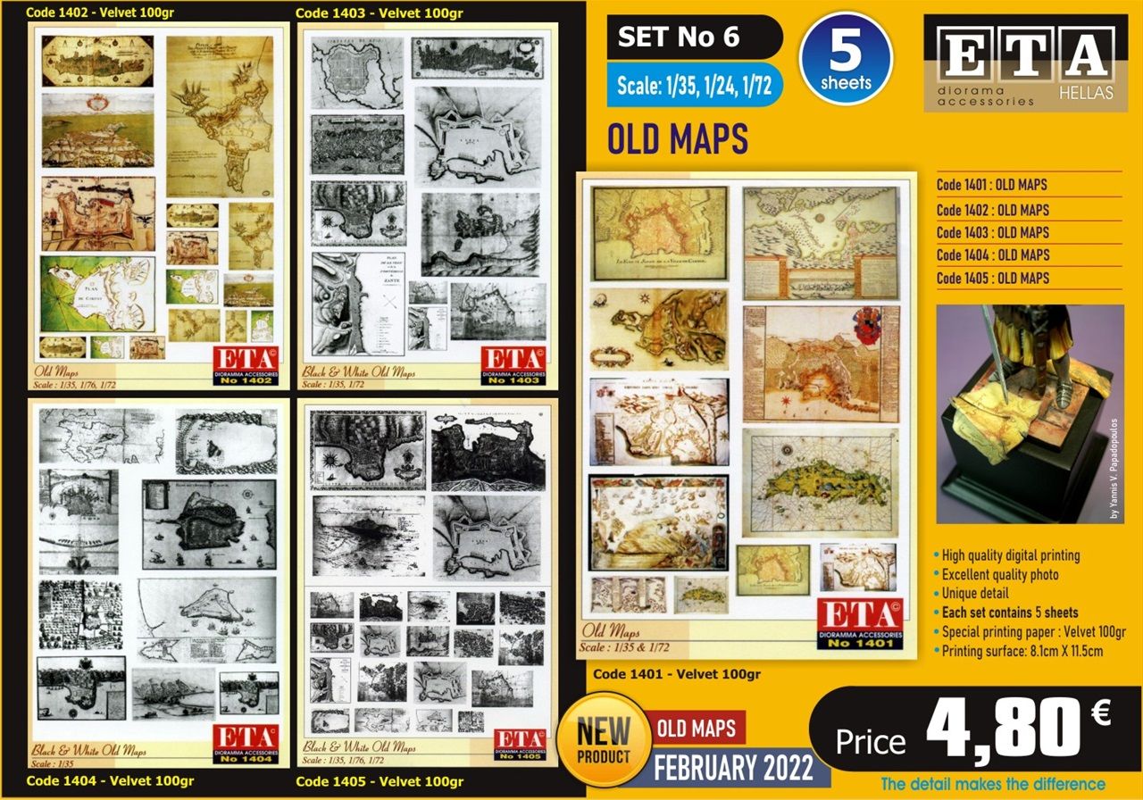1:24/1:35/1:72 SET No 6 Old maps