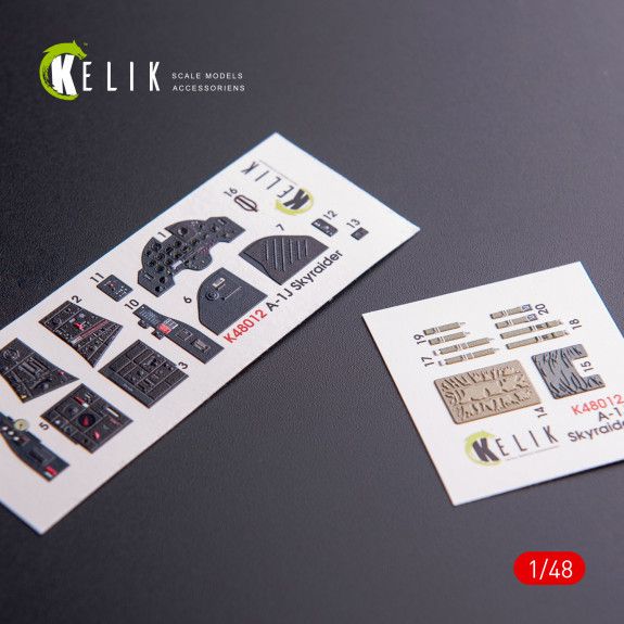 1:48 A-1J SKYRAIDER INTERIOR 3D DECALS FOR TAMIYA KIT