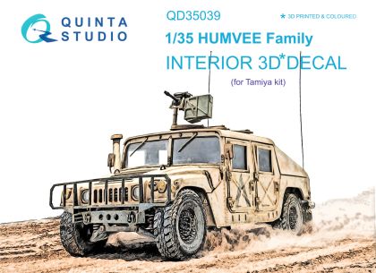 1:35 HUMVEE Family 3D-Printed & coloured Interior on decal paper (Tamiya)