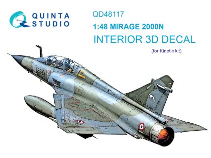 1:48 Mirage 2000N 3D-Printed & coloured Interior on decal paper (Kinetic)