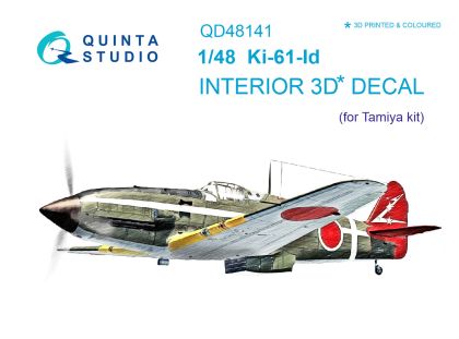 1:48 Ki-61-Id 3D-Printed & coloured Interior on decal paper (Tamiya)