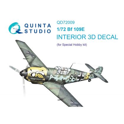 1:72 Bf 109E 3D-Printed & coloured Interior (Special Hobby)