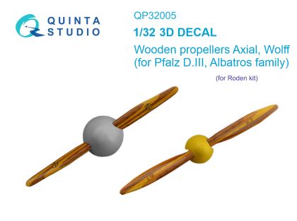1:32 Wooden propellers Axial Wolff (Roden)