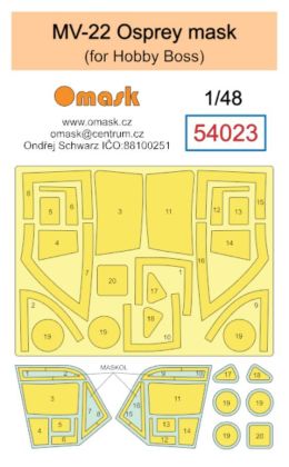 1:48 MV-22 Osprey mask (for Hobby Boss)
