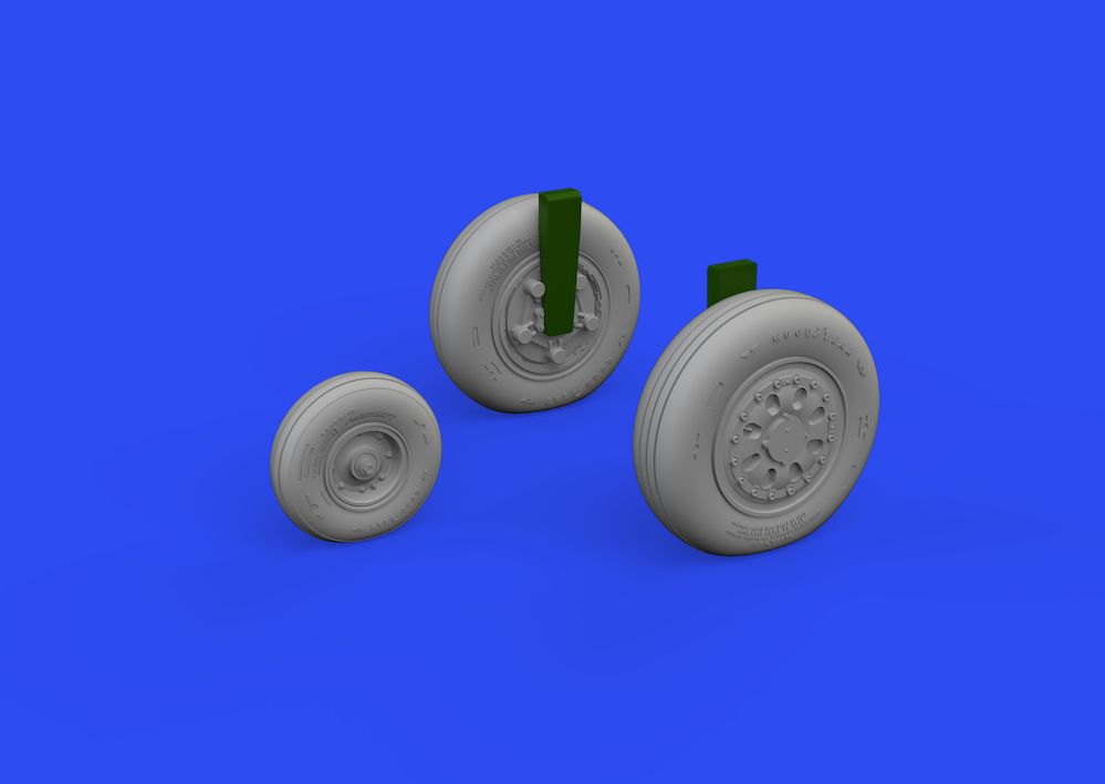 1:48 McDonnell F-15C/F-15D/F-15J/F-15N Eagle wheels