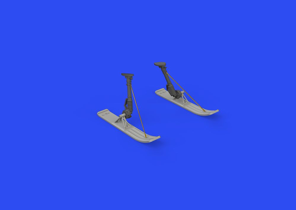 1:48 Zlin Z-126/226 landing gear skis 3D PRINTED