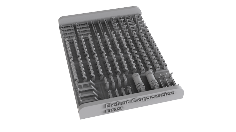 1:35 DETAIL SET FOR JAGDTIGER HENSCHEL DECEMBER 1944 - 1945, FOR 2 VEHICLES