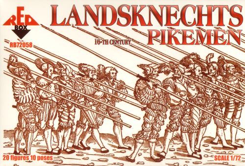 1:72 Landsknechts Pikemen 16th century