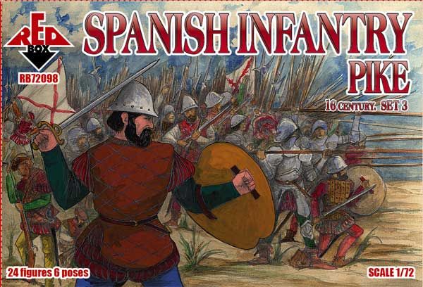 1:72 Spanish Infantry (Pike). Set 3. 16 c.