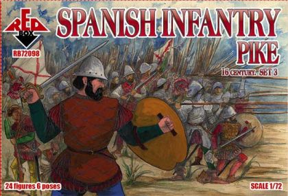 1:72 Spanish Infantry (Pike). Set 3. 16 c.