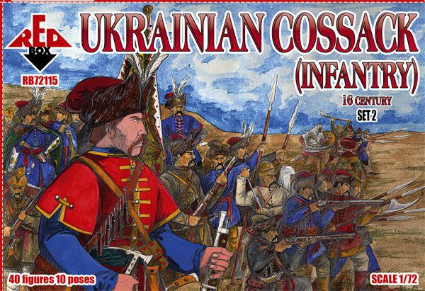 1:72 Ukrainian cossack infantry. 16 cent. Set 2
