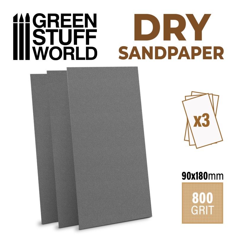 SandPaper 180x90mm - DRY 800 grit