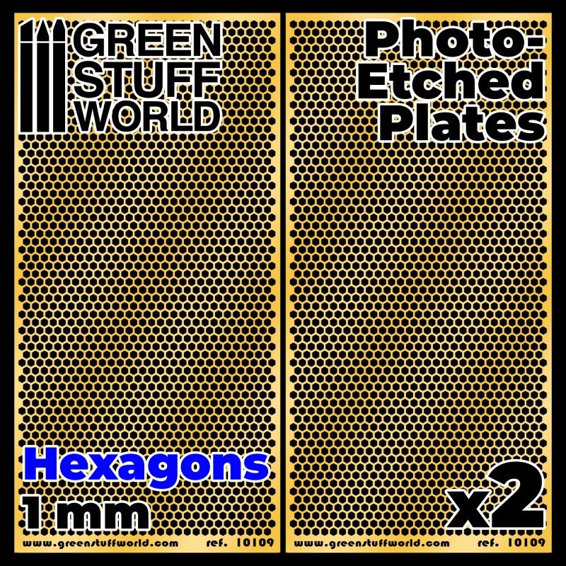 Photo-etched Plates - Large Hexagons