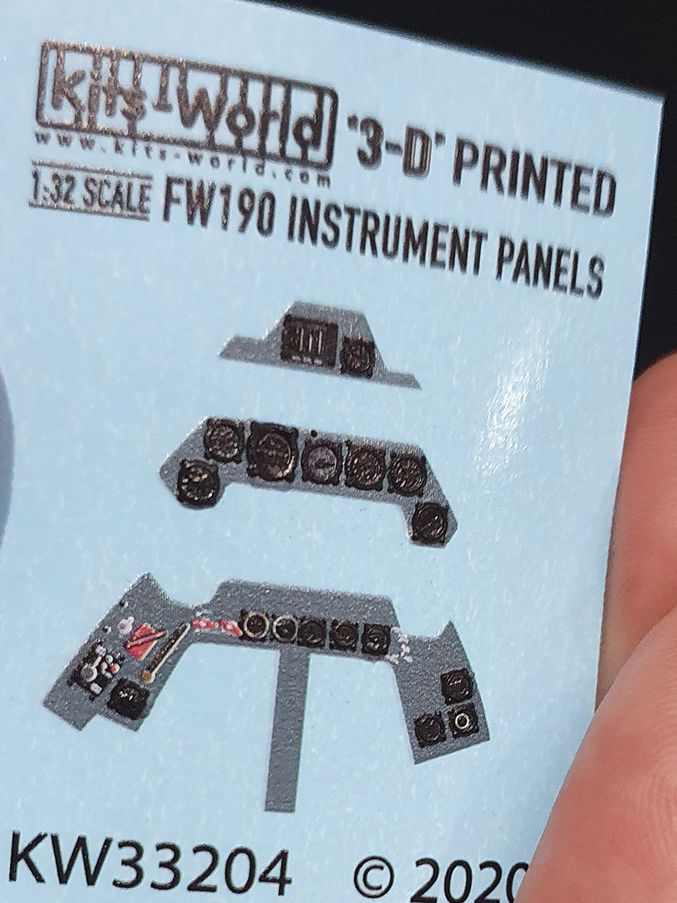 1:32 Fw-190A/F 3D Full colour Instrument Panel 