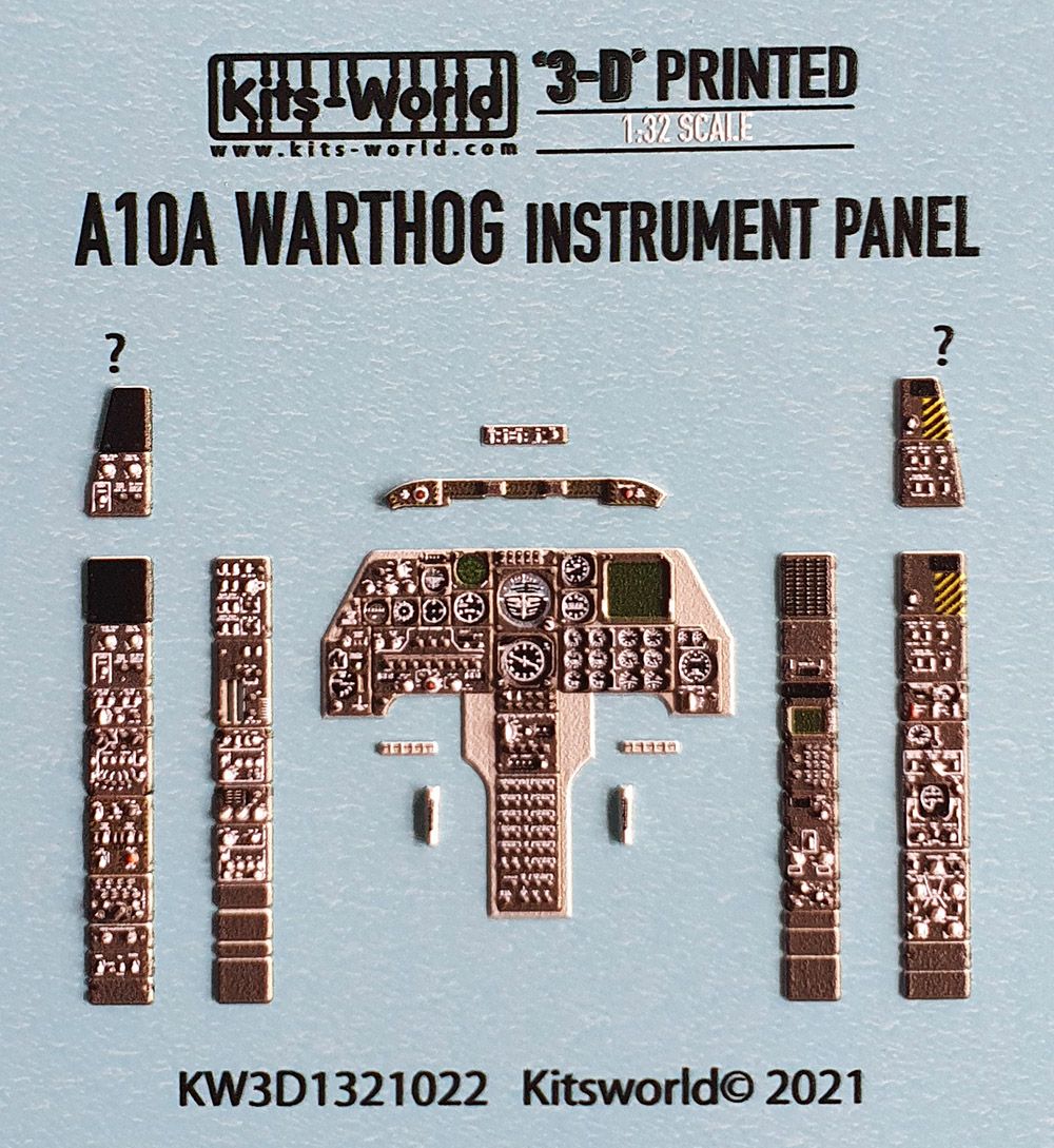 1:32 A-10A Thunderbolt II Warthog Full colour Instrument Panel