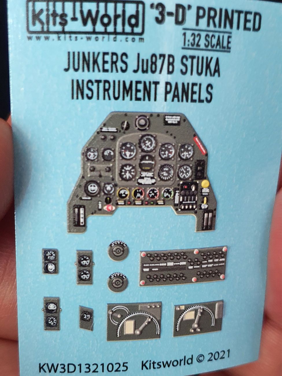 1:32 Junkers Ju-87B 'Stuka' - Dive Bomber.3D Full colour Instrument Panel