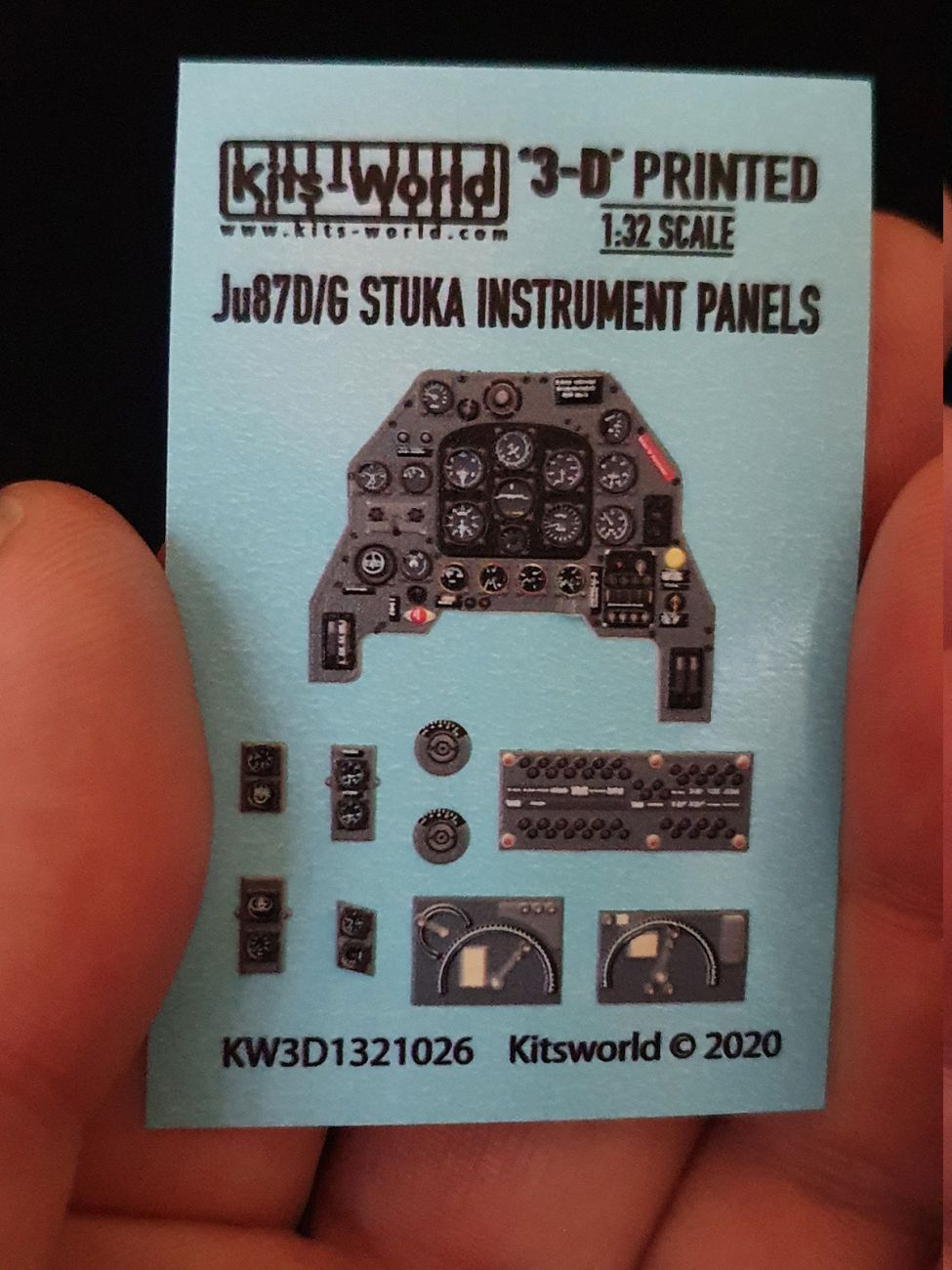 1:32 Junkers Ju-87D/G 'Stuka' 3D Full colour Instrument Panel