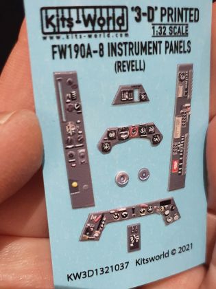 1:32 Focke-Wulf Fw-190A-8 3D Full colour Instrument Panel