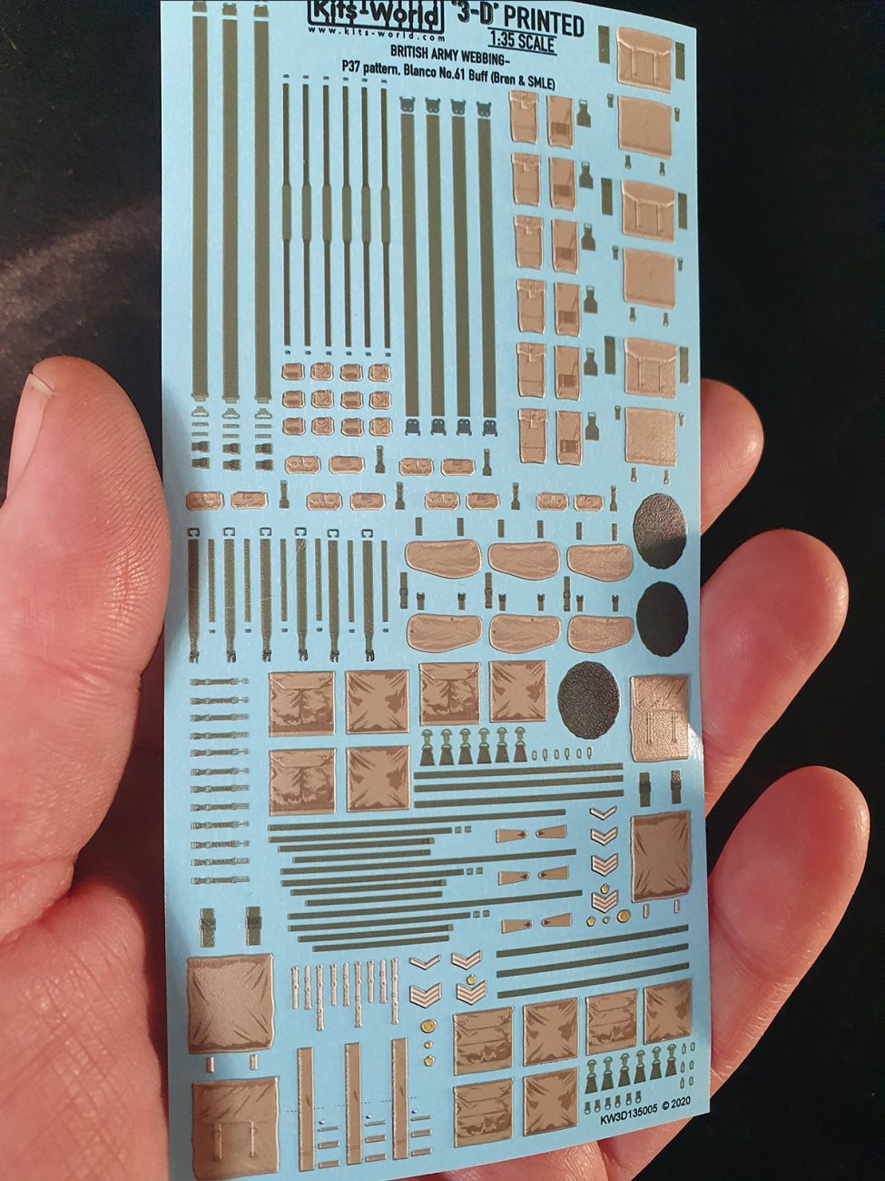1:35 British Army Webbing' P37 Pattern Blanco No.61 Buff (Bren & SMLE)