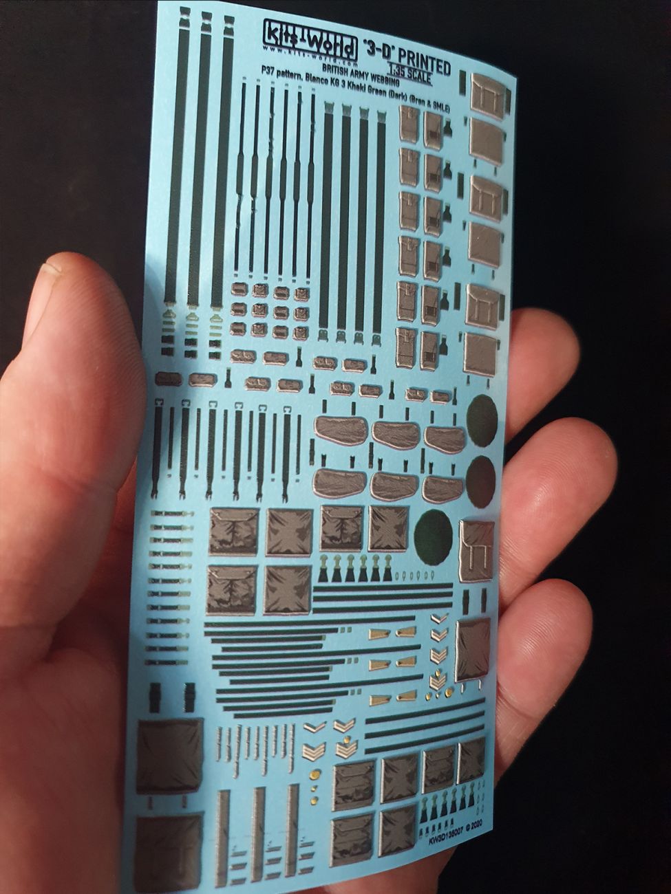 1:35 British Army Webbing P37 Pattern Blanco KG 3 Khaki Green (Dark) (Bren & SMLE)