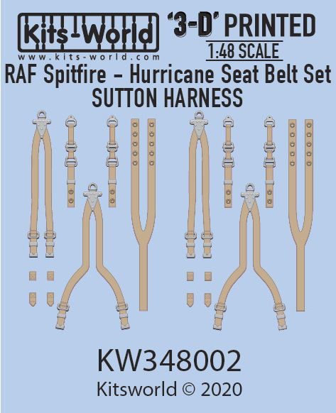 1:48 Seat belts RAF Sutton Harness Set (Hurricane, Spitfire)