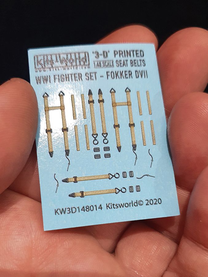 1:48 WWII Seat Belt decals. WWI Fighter Set - Fokker D.VII.