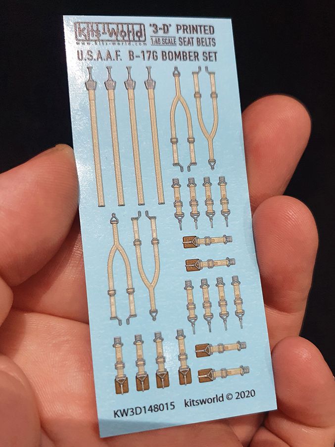 1:48 U.S.A.A.F Bombers Boeing B-17G Flying Fortress . 3D Full colour seatbelts