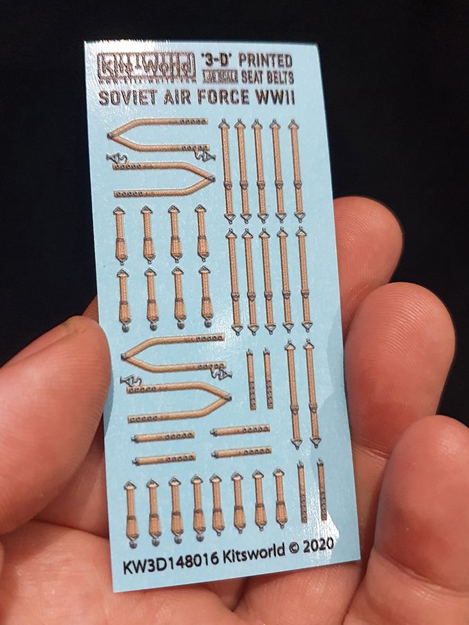 1:48 Soviet Air Force WWII. Yakovlev - Lavochkin 3D Full colour seatbelts