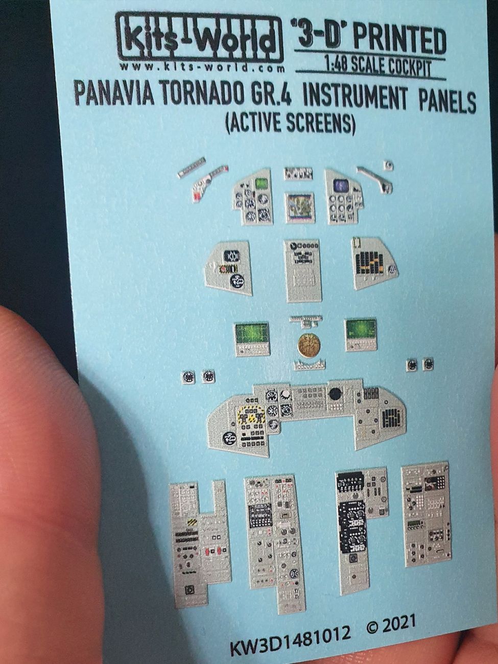 1:48 Panavia Tornado GR.4 (screens active) 3D Full colour Instrument Panels