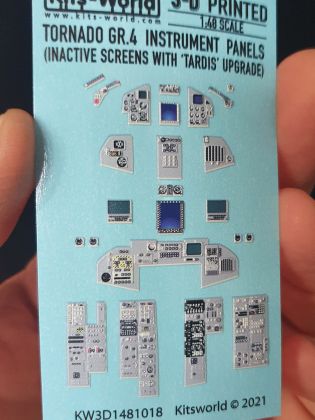 1:48 Panavia Tornado GR.4 (INACTIVE SCREENS WITH 'TARDIS' UPGRADE) 3D Full colour Instrument Panels