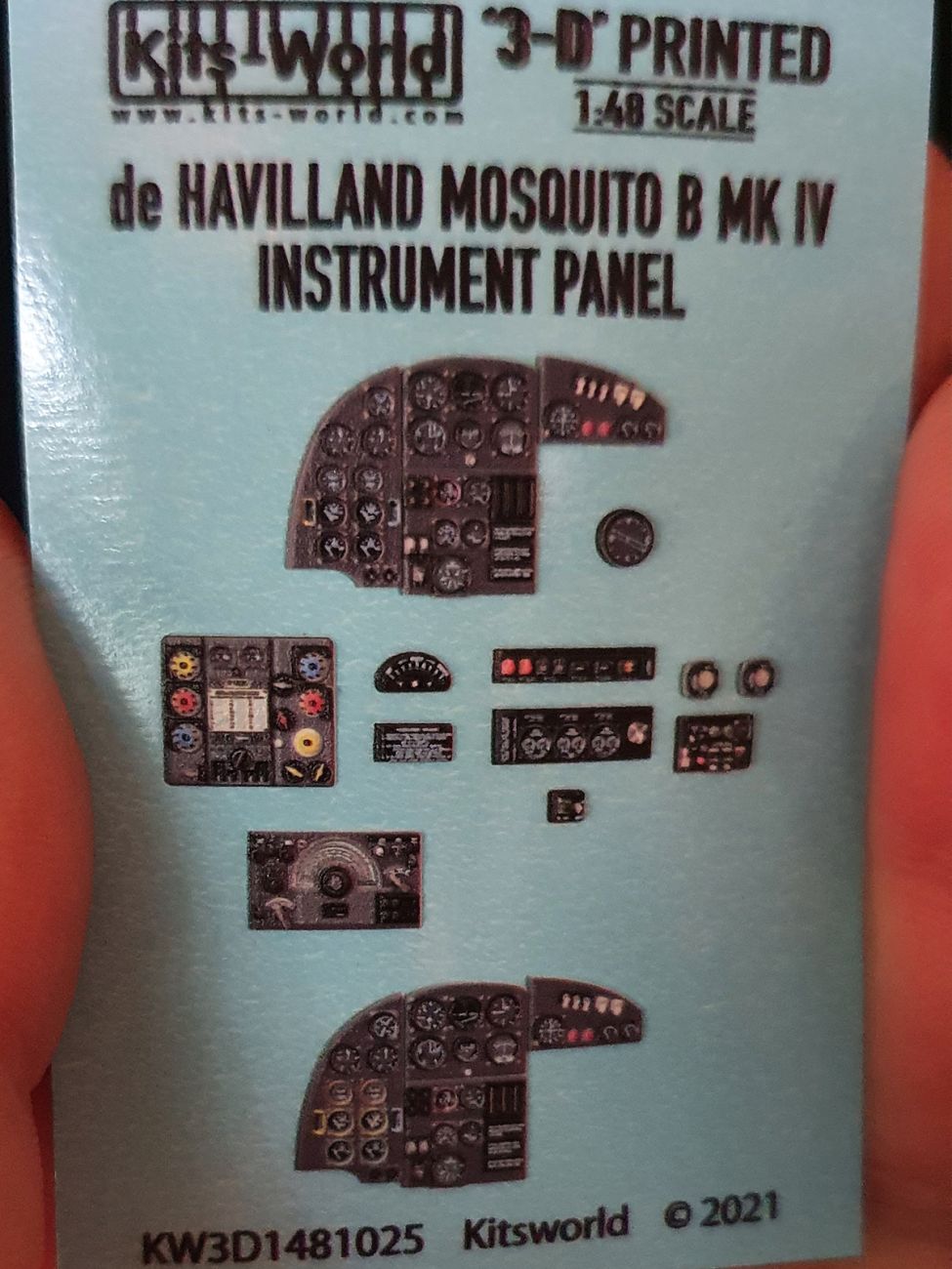 1:48 de Havilland Mosquito B Mk.IV / PR Mk.IV 3D Full colour Instrument Panel