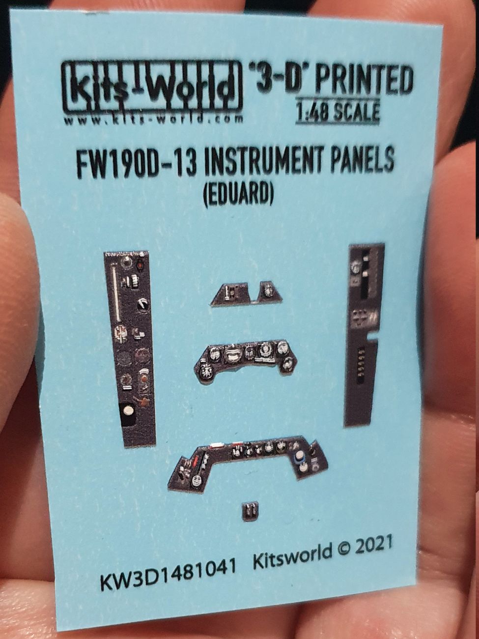 1:48 Fw-190D-13 3D Full colour Instrument Panels