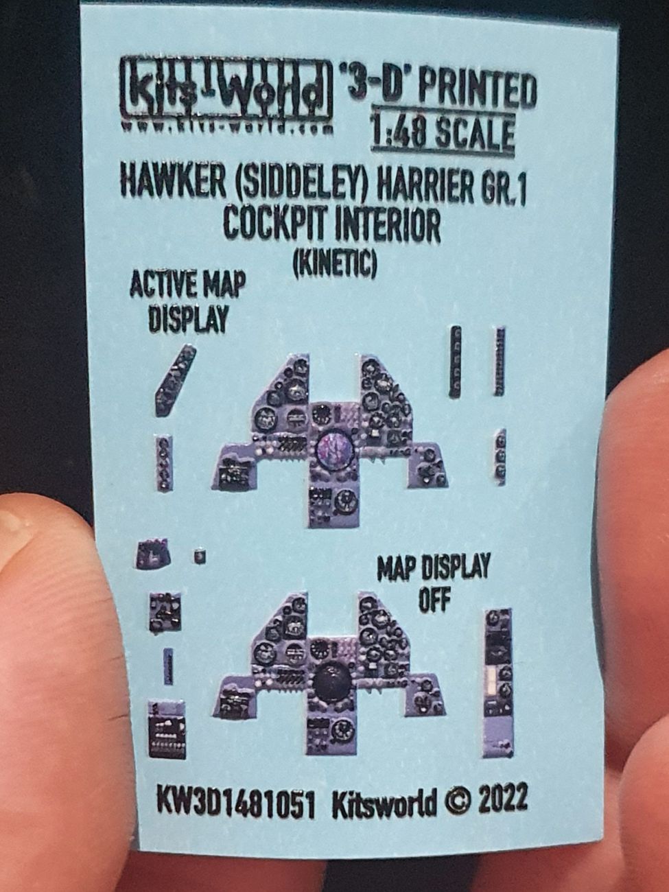 1:48 BAe Harrier GR.1/GR.3 3D Full colour Instrument Panels