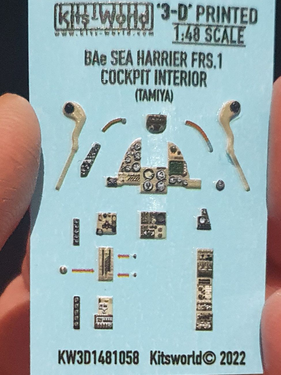 1:48 BAe Sea Harrier FRS. screens OFF 3D Full colour Instrument Panels