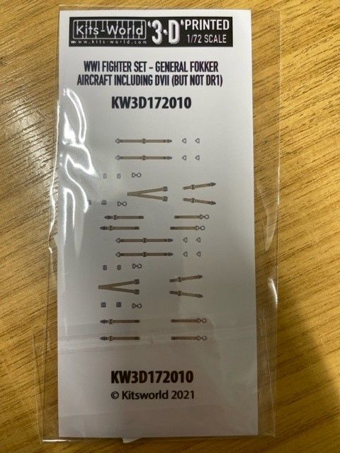 1:72 WWI Fighter Set-Fokker General Aircraft including D.VII (but not DR.I). Full Colour 3D Seat Belt decals.