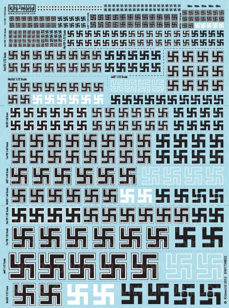 1:144, 1:32, 1:48, 1:72 German Insignia - Multi Scale Decal Sheet