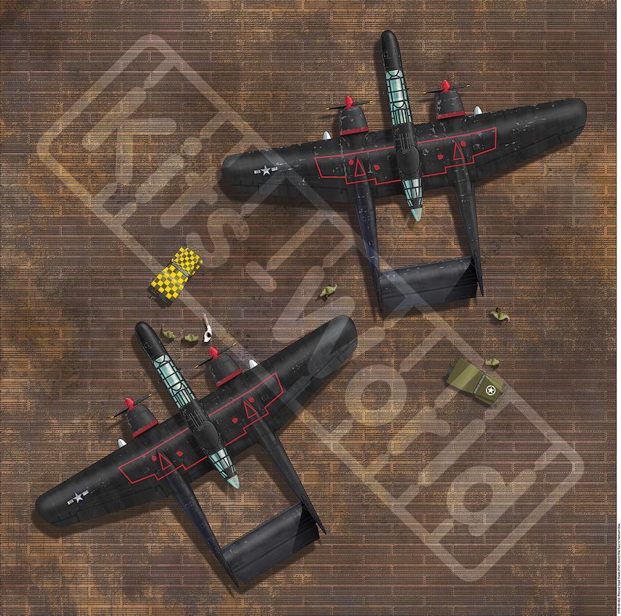 1:144 'Marston Mat' Pierced Steel Plank (PSP). 225mm(W) x 225mm(H)