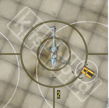 1:144 Royal Naval Air Station Yeovilton (HMS Heron), 1990's onwards. 225mm(W) x 225mm(H)