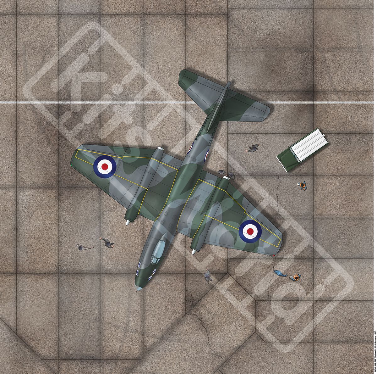 1:144 RAF Wildenrath, West Germany, 1967. 225mm(W) x 225mm(H)