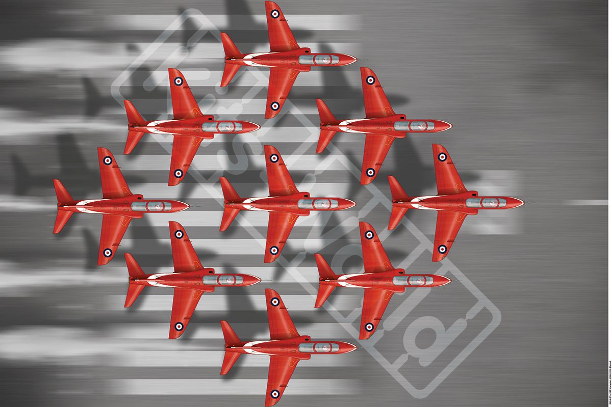 1:144 RAF Scampton, Lincolnshire, United Kingdom, 2000-2021- Main runway- blurred. 225mm(W) x 225mm(H)