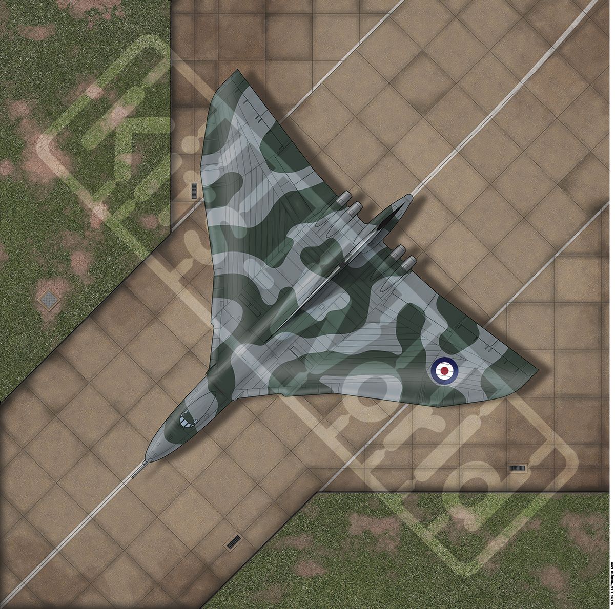 1:144 RAF Waddington, Lincolnshire, United Kingdom, 1960s. 225mm(W) x 225mm(H)