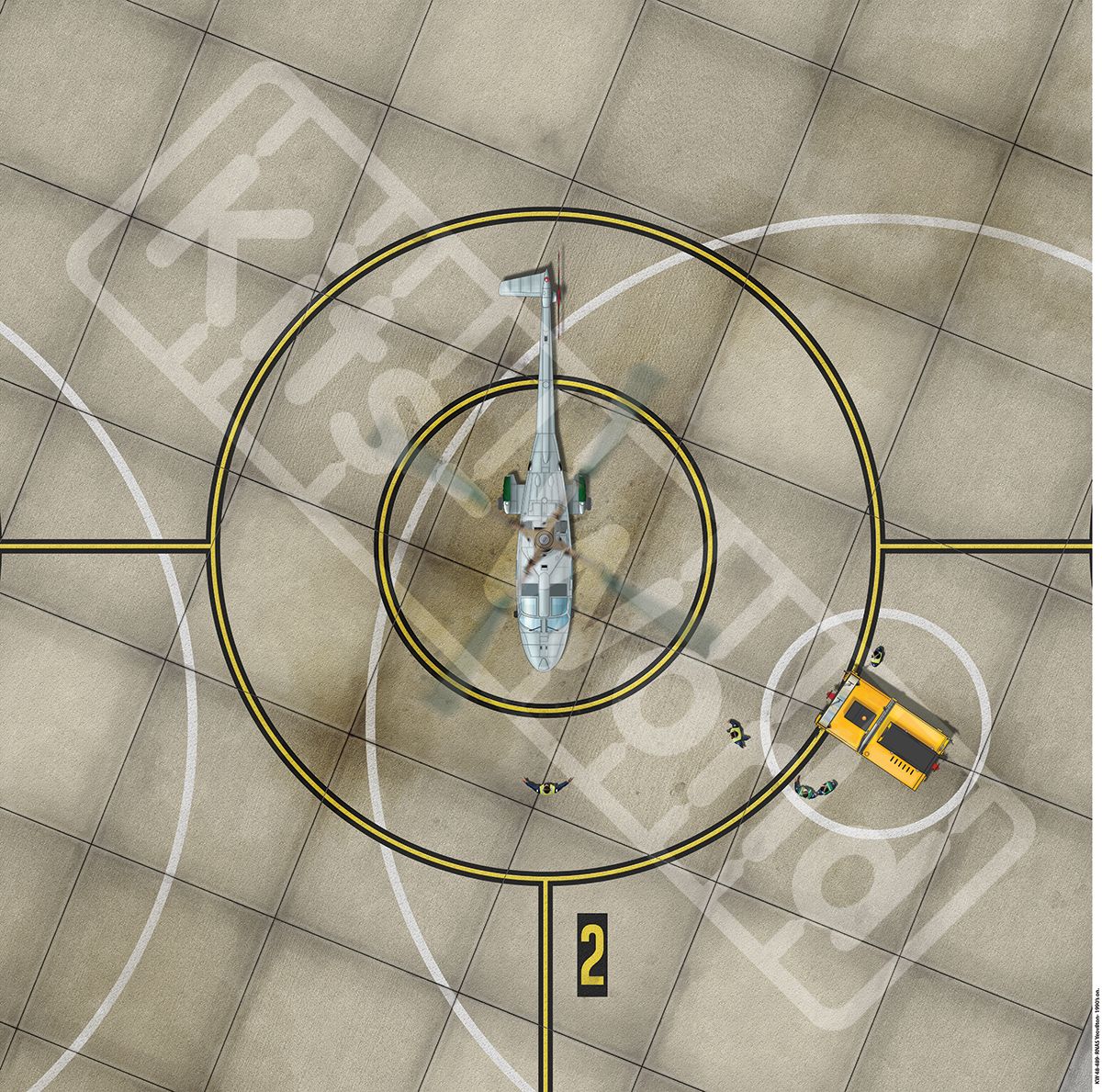 1:48 Royal Naval Air Station Yeovilton (HMS Heron), 1990's onwards. 675mm(W) x 675mm(H)