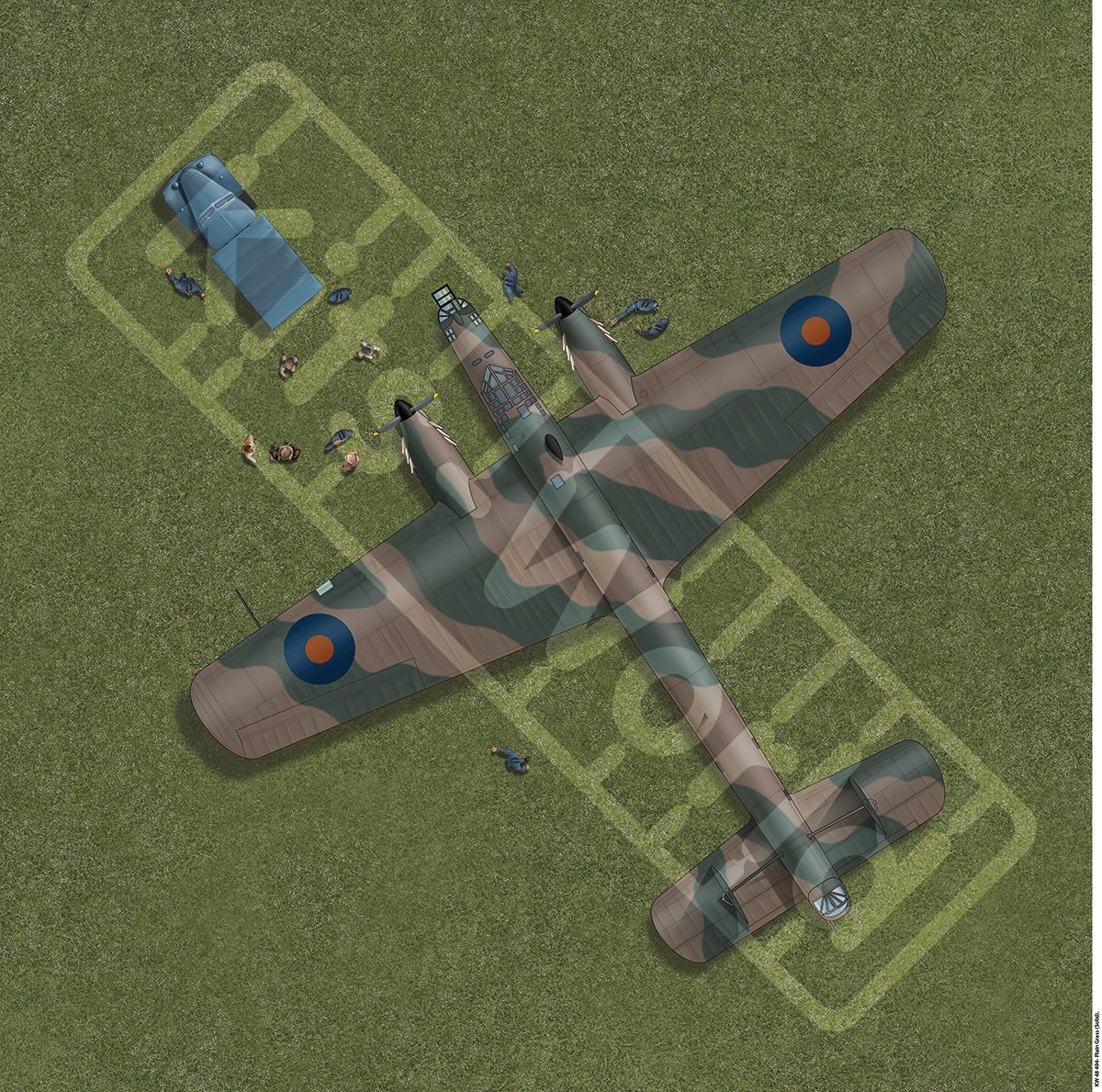 1:48 Plain Grass (Solid). 675mm(W) x 675mm(H)