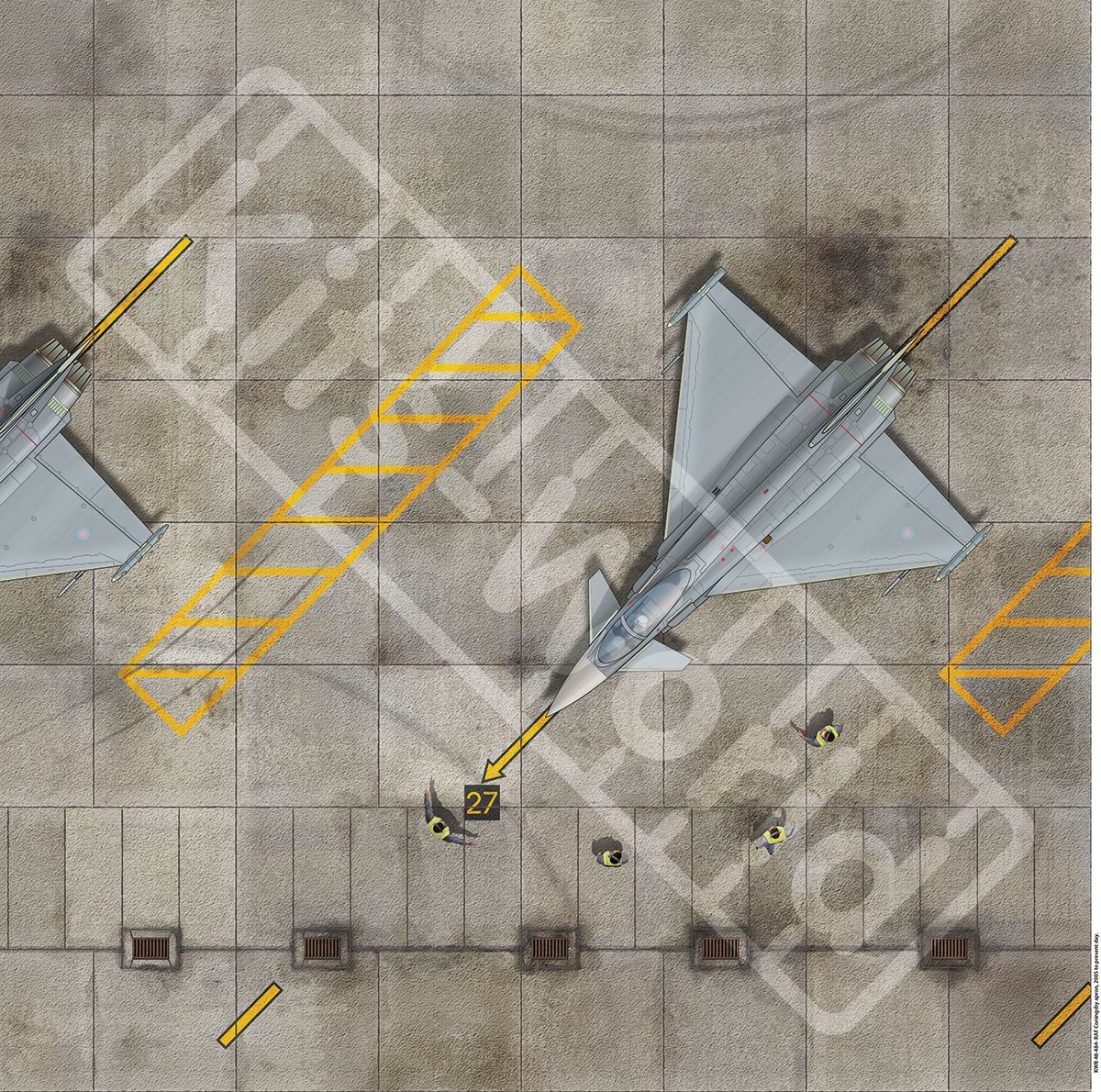 1:72 RAF Coningsby, Lincolnshire, United Kingdom, 2005-2021. 450mm(W) x 450mm(H)