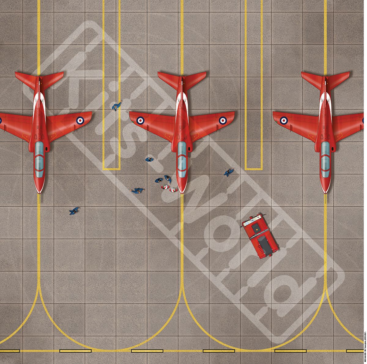 1:72 RAF Scampton, Lincolnshire, United Kingdom, 2000-2021. 450mm(W) x 450mm(H)