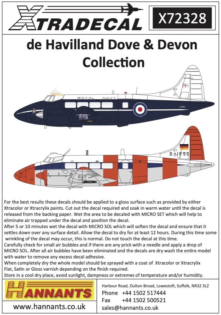1:72 de Havilland Dove & Devon Collection