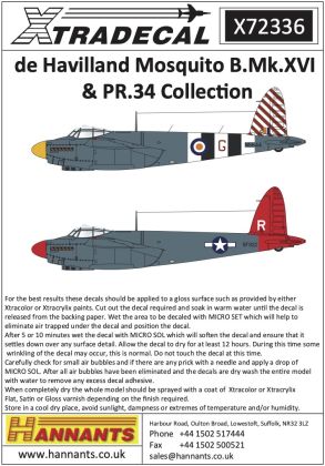 1:72 de Havilland Mosquito B.Mk.XVI & PR.34 Collection