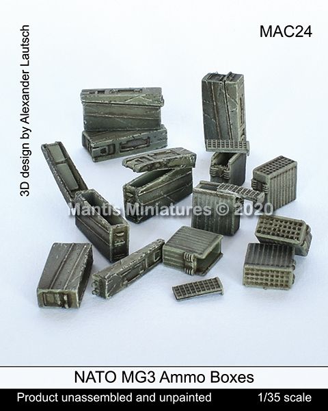 1:35 NATO MG3 Ammo Boxes