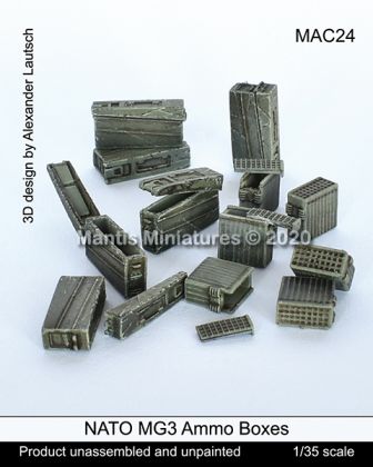 1:35 NATO MG3 Ammo Boxes